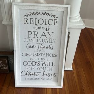 Rejoice and Pray Thessalonians Sign